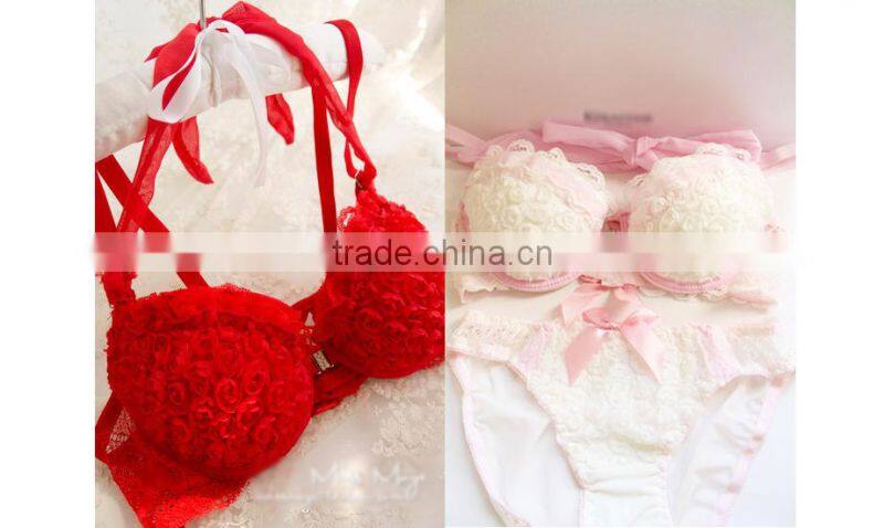 Hot Sale Sexy Lady Push Up Underwear Set, Lingerie Sexy Yong Girls Bra Brief Sets