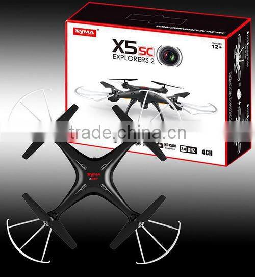 2016 best selling !!! Market New Arrival SYMA X5SC Quadcopter 2.4G 4CH 6-Axis Drone with Camera 2.0 MP Quadcopter factory price