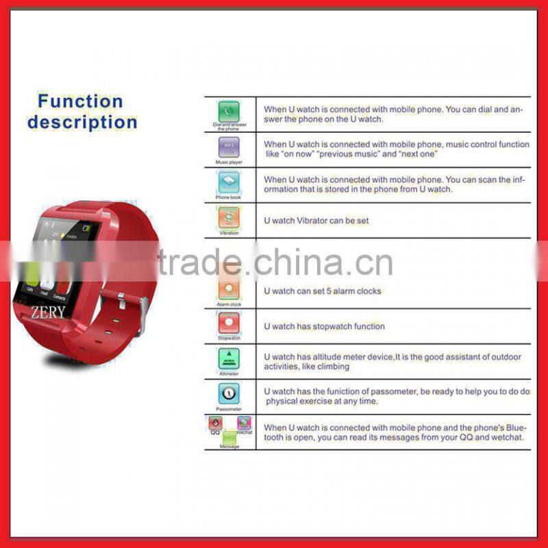 R0793 high quality with competitive price mobile cell phone watch ,bluetooth mobile cell phone watch