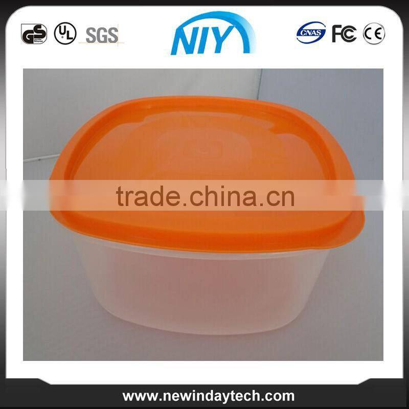 7 sets microwave plastic food preserving box, container with colorful lid