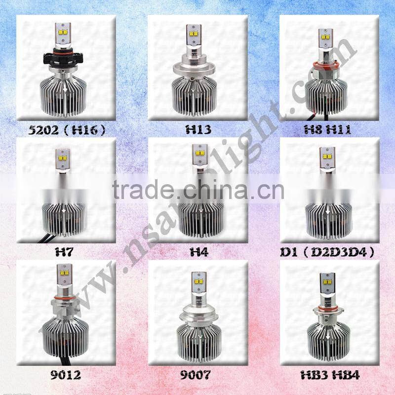 auto lamps headlights H7 H4 H11 H13 9005 9006 9004 9007 High Power H1 Car LED lights Led Headlight