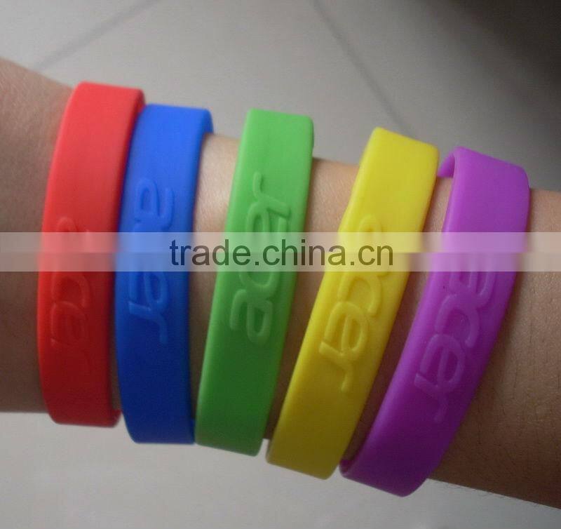 100% silicone silica gel bracelets, silicone wrist strap, carved silicone band