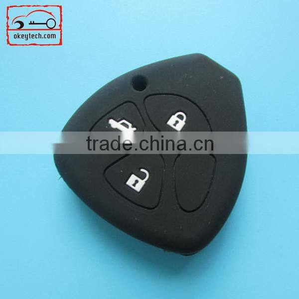 Okeytech silicone key cover Toyota Camry 4 buttons silicone key cover for silicone car key cover
