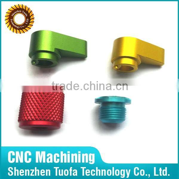 OEM CNC turning milling red anodized aluminum car part