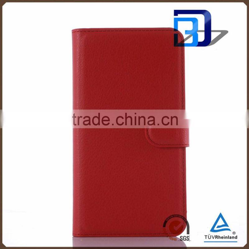 New PU leather with card slots stand flip wallet case for Lenovo Vibe X3 Lite A7010