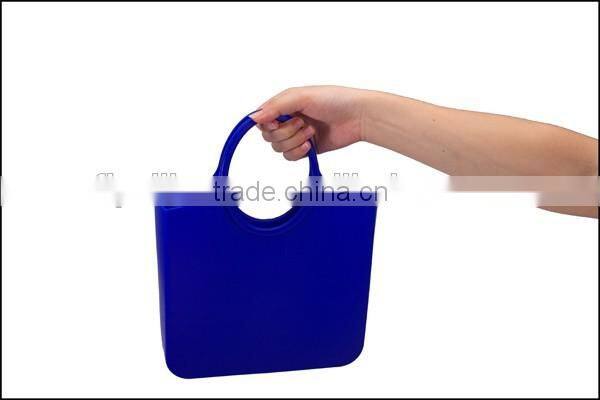Fashion BPA free waterproof silicone beach woman handbag