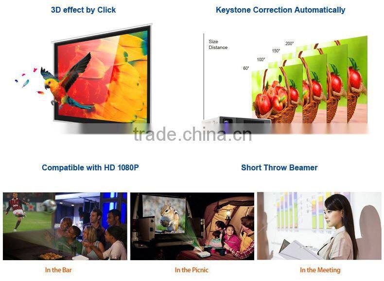 Popular colorful cheap mini projector/3d mapping projector