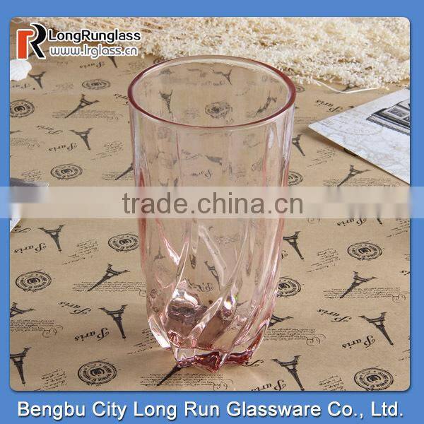 LongRun 374ml high quality colorful drinking glass cup wholesale