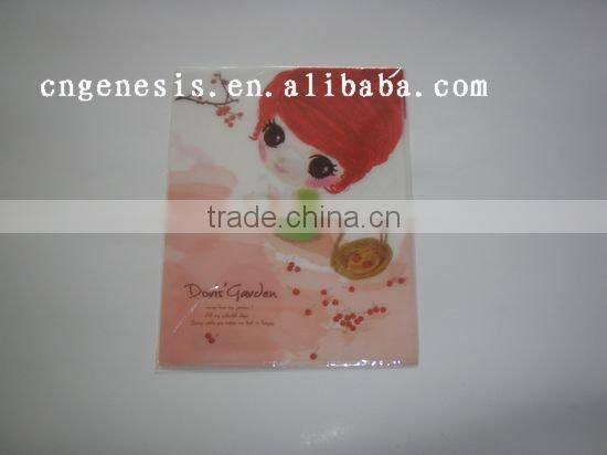 School easy use color PVC book protector/Plastic school book cover / PVC waterproof notebook cover wholesale