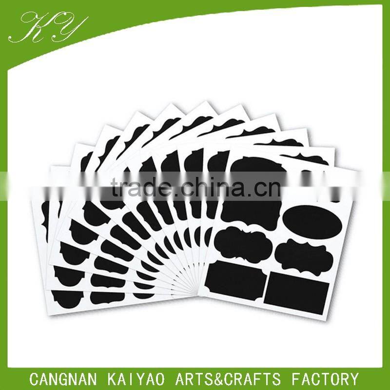 Wholesale Custom Removable Self Adhesive Plastic Glass Bottle Label Sticker Chalkboard Label Writable Vinly PP Decal Sticker