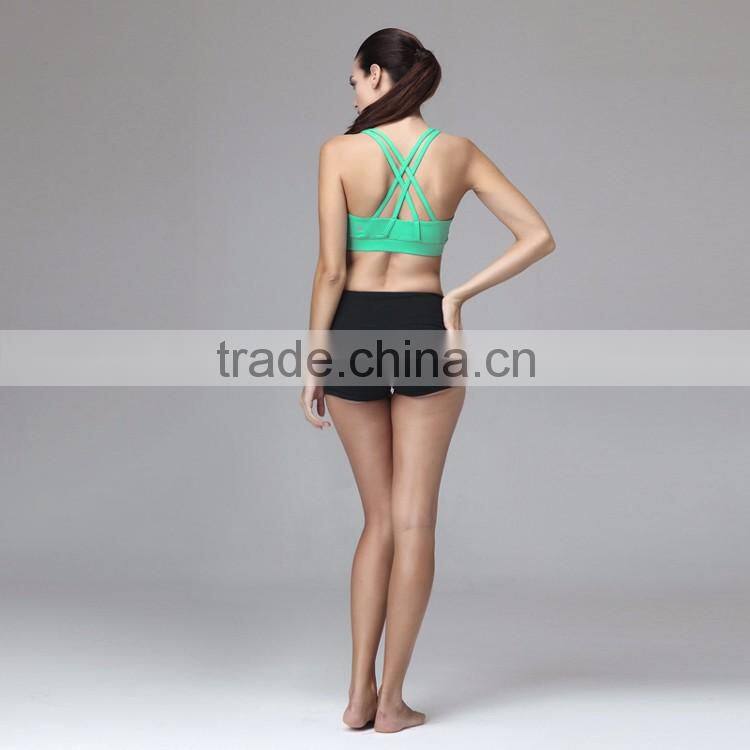 2016 Summer Nylon Spandex Dry Fit Wear Women Gym Sports Workout Shorts