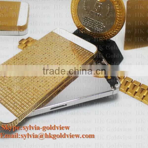 24k gold/rose gold/platinum plated housing for iPhone 5 5s se