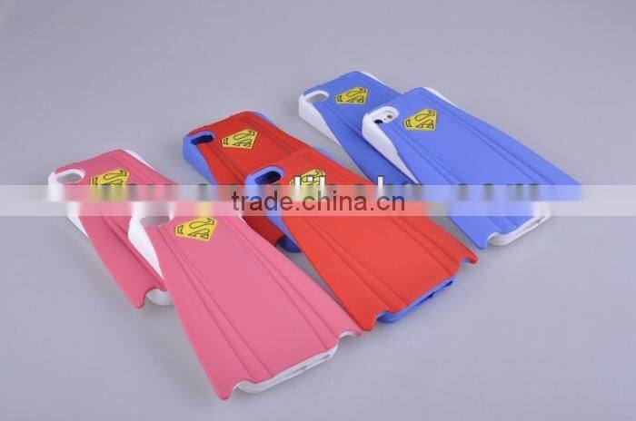 Superman's Cloak Design Armor Case for Iphone5 5s 5cprotector Carrying Case ( for iphone5c red)