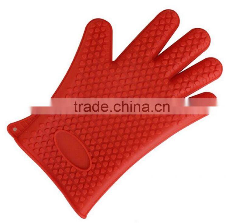 silicone Cooking Gloves - Insulated, Heat & Water Resistant Gloves Grilling On The BBQ Rubber Oven Mitts