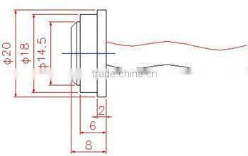 200KHz Ultrasonic Transducer for Gas Flow MeterUltrasonic Air Flow Meter SensorPiezoelectric Gas Flow Ultrasonic Transducer