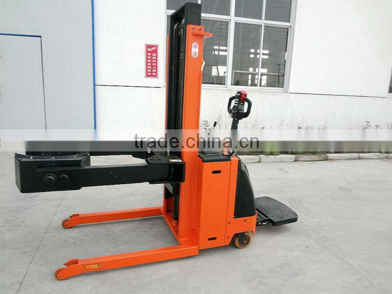 Full electric roll paper lifter pallet truck with pedal