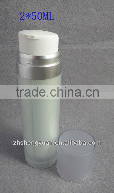 50ML Dual bottles for cosmetic package