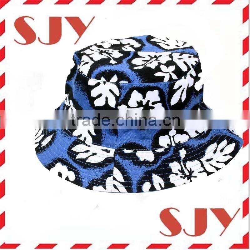 Fashion designer heat transfer printed bucket hats