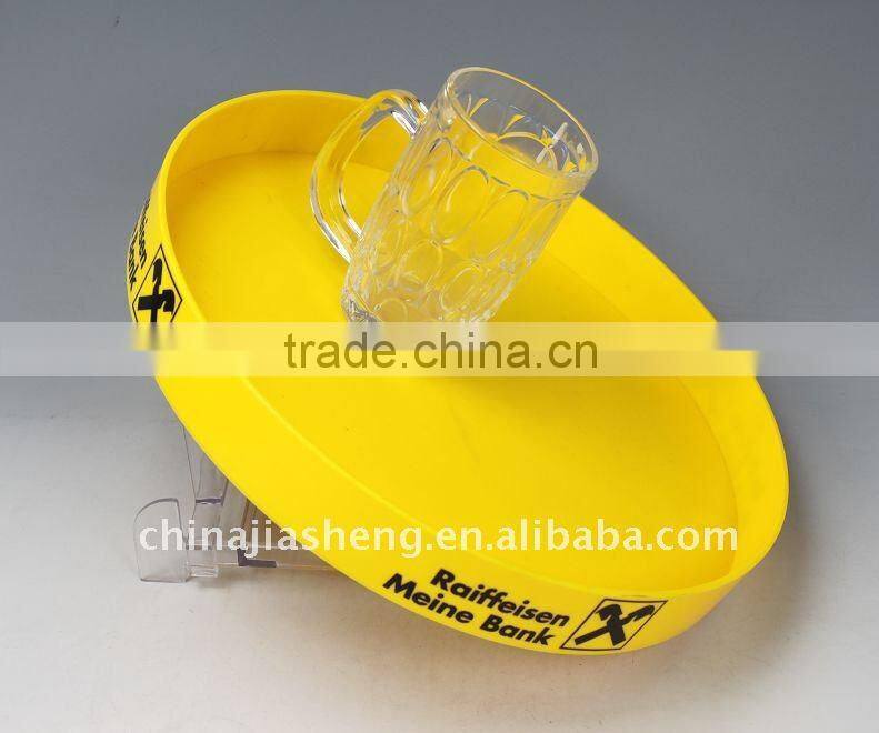 Plastic non-slip tray