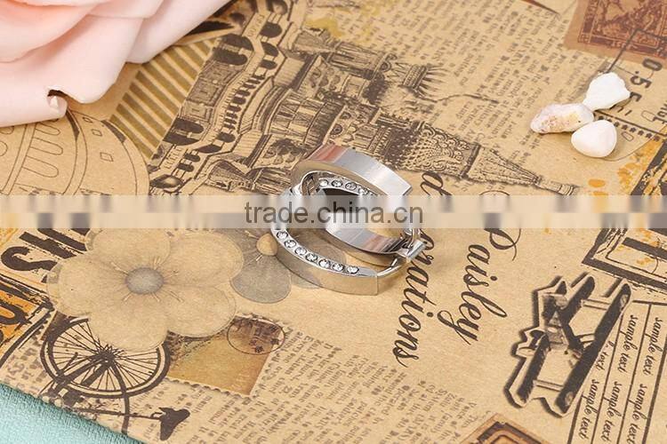 Latest exquisite workmanship favorable price special shape earrings with shinning stone