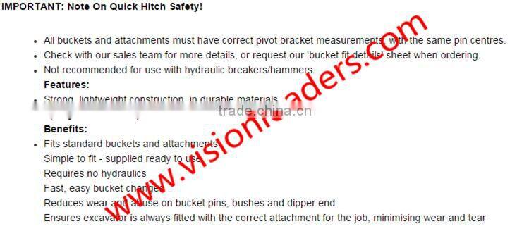 quick coupler,OEM in competitive price,sdlg wheel loader