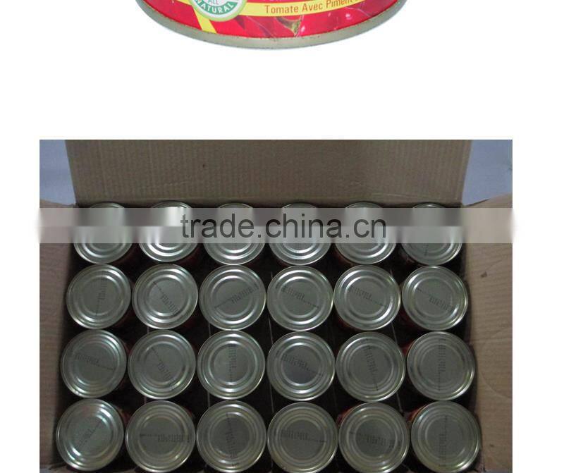 High Quality tomato paste production 210gx48tins