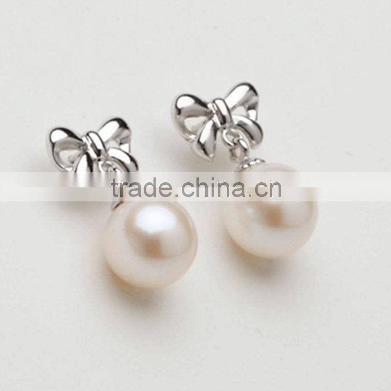 2014 Cheap Earrings Wholesale , Mix Color Fake Pearl Earrings
