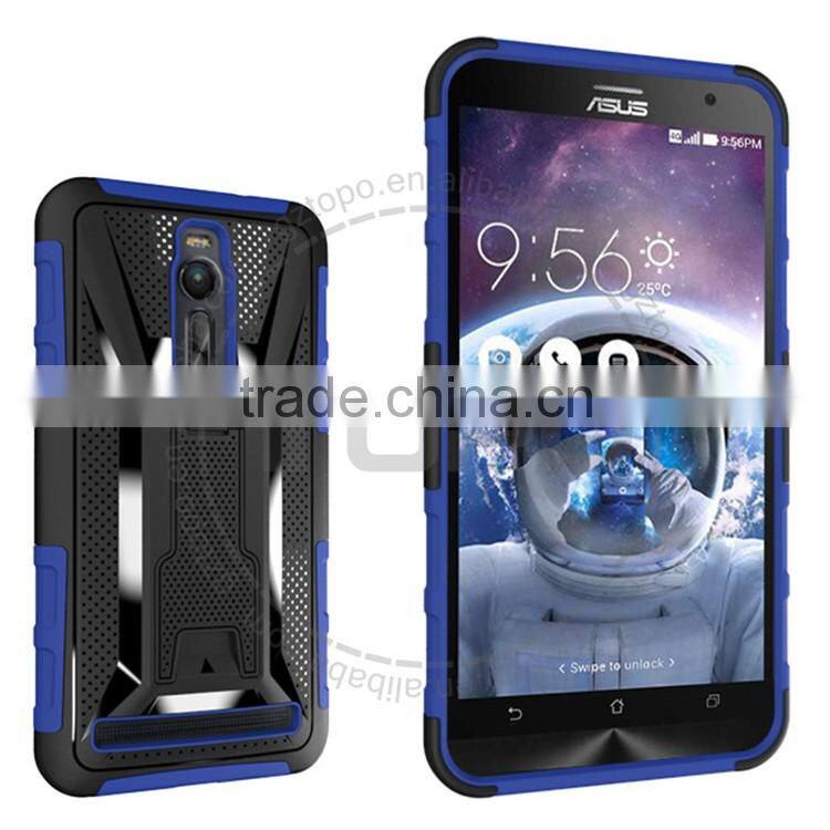 Shockproof Robot 3 in 1tpu pc silicon Phone Cover phone case Accessories Wholesale with Holster clip for ASUS zenfone2