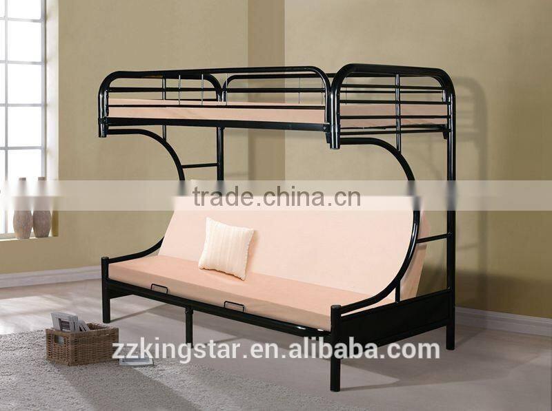 Dormitory bed frame high quality twin bunk bed metal bunk bed