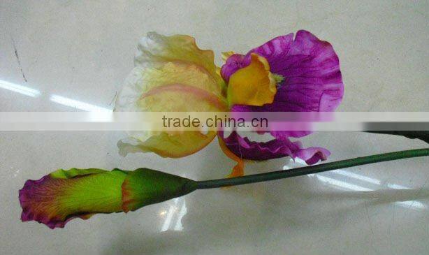 artificial iris flower variegated YL320