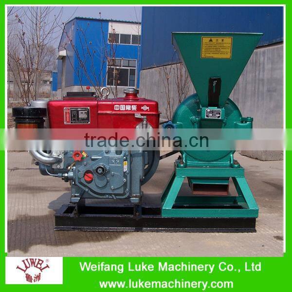 Diesel Motor Small Grain Grinding Machine