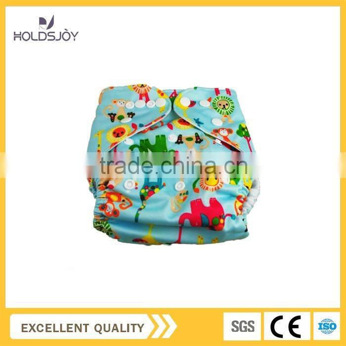 Carton Reusable Bamboo Baby Nursing Diaper/Printed PUL Surface