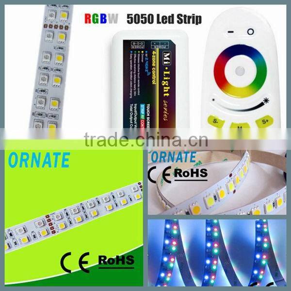 DC12-24A 18A RGBW led controller 2.4G touch screen RF remote control for led strip