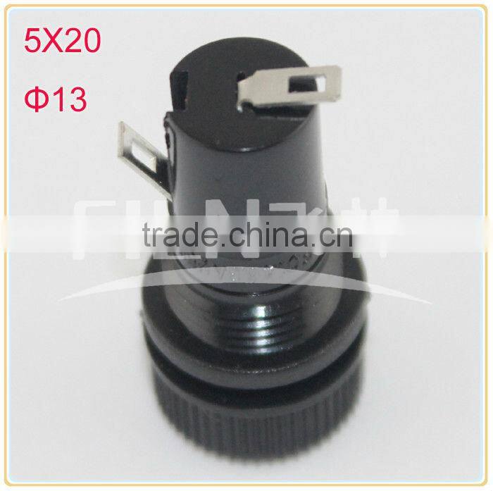 250VAC 10A black bakelite mini auto fuse holder for 5x20mm fuse