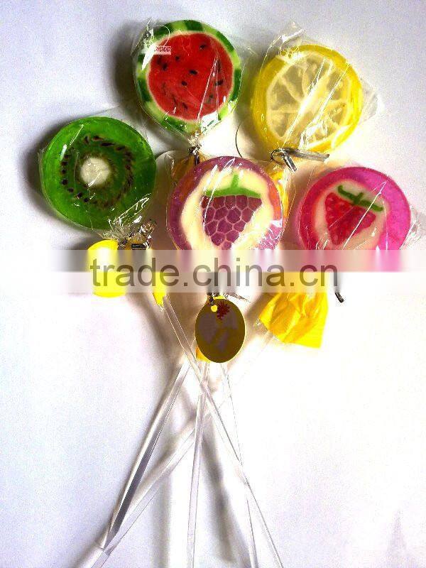 Assorted Fruit Flavored Handmade Lollipop Candy