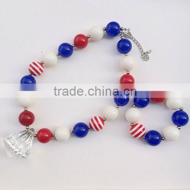 wholesale chunky bubble set kids bead necklace with bracelet