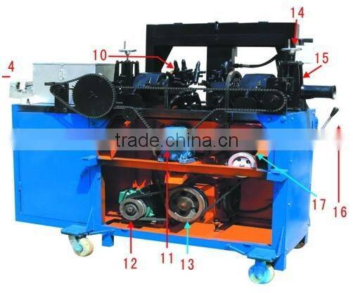 Best selling Construction pipe combined rust removing and painting machine