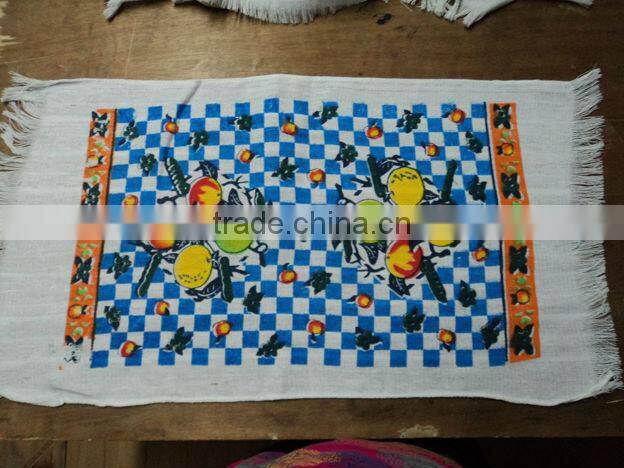 Velvet custom printed cotton kitchen towel