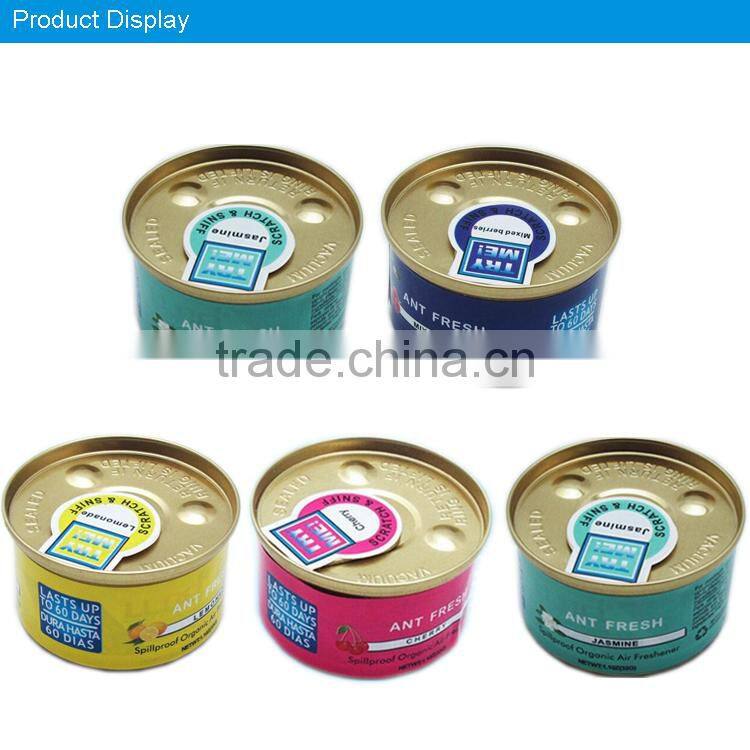 wood material custom car airfreshner with can