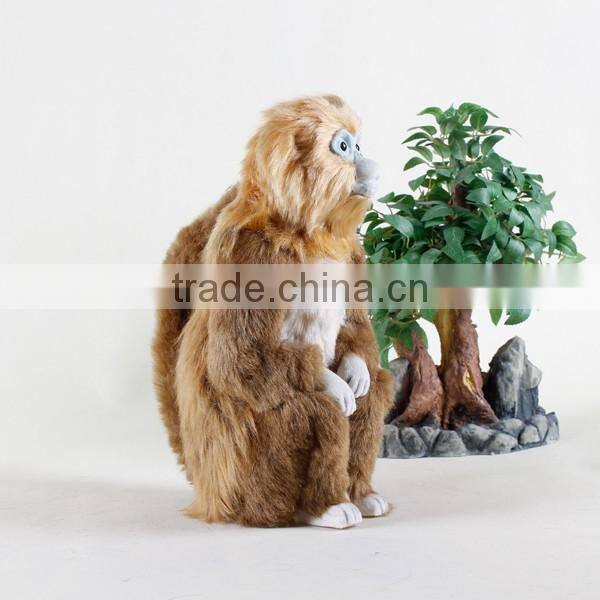 handmade real like animal stuffed plush monkey toy