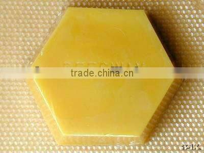 high quality refined yellow beeswax slab