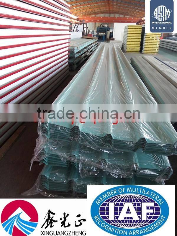 steel structure warehouse wall and roof EPS/PU rock wool sandwich panel board used for steel house