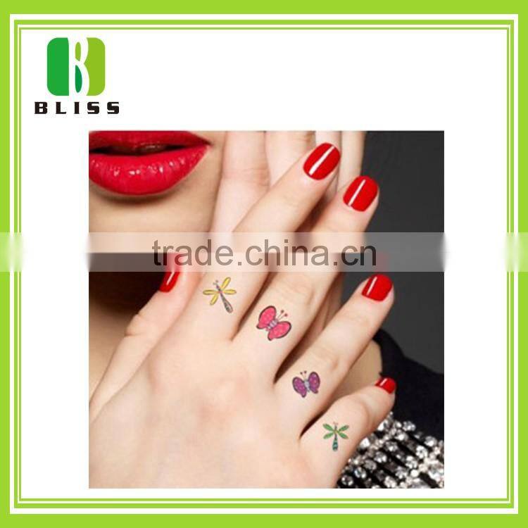 Popular Non-toxic Glitter fashion design skin safe water transfer body waterproof colorful temporary tattoo sticker