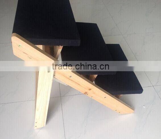 Wood Folding 3-step Dog Stairs and Ramp