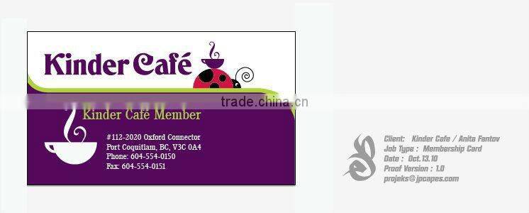 13.56MHZ PVC plastic RFID card