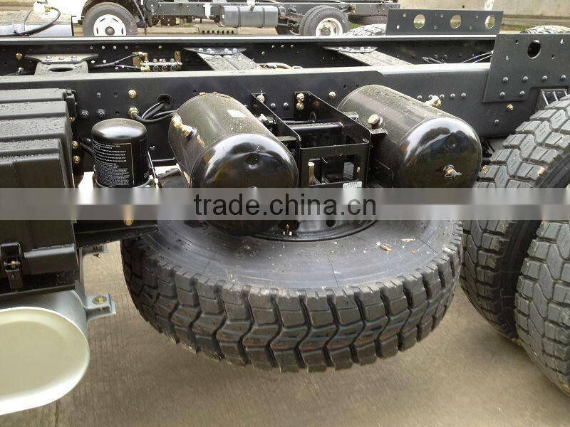 6x4 dongfeng crane tipper truck, crane dump truck