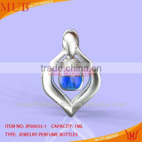New desgin glass bottle necklace pendant with perfume bottles for sale