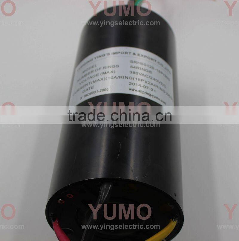 SRH50120-18P 36S YUMO 54rings 380VAC 240VDC Through Bore Slip Ring