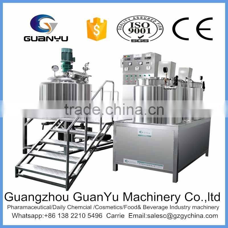good sales of guangzhou factory stainless steel emulsifying mixer used in cosmetics making