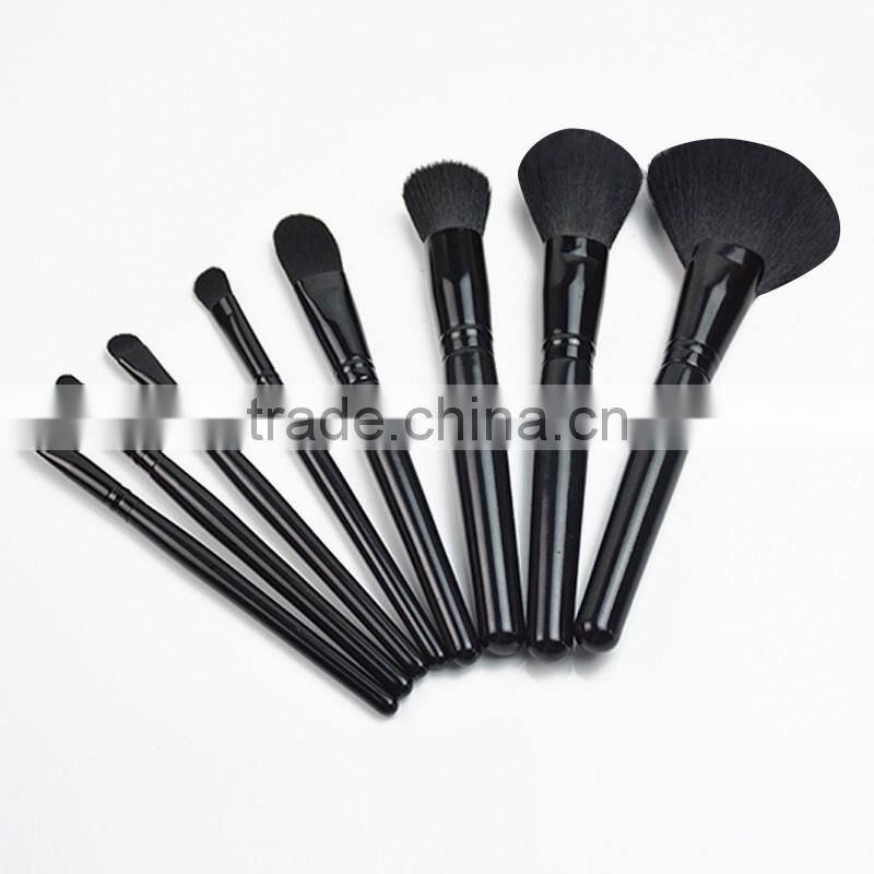 China Hot professional rainbow Color cosmetics makeup brush set
